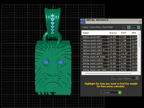 Lion Head Pendant 3D Printable Jewelry Model 3D Print Model