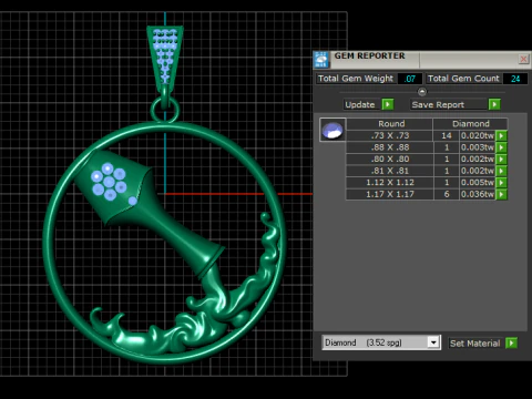 Golden Pixie Pendant 3D Printable Model 3D Print Model
