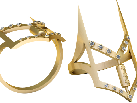 Dha Ring 3D Printable Model Model do druku 3D