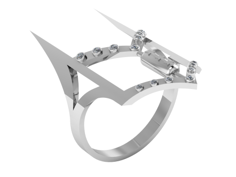 Dha Ring 3D Printable Model 3D प्रिंट मॉडल