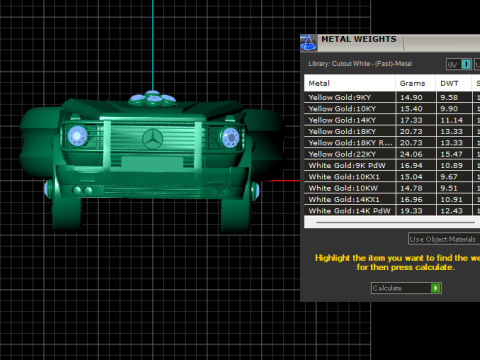 Luxury Car Ring G-Wagon Inspired 3D Printable Model 3D Druckmodell
