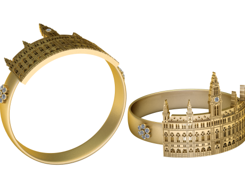 Palace Architecture Bracelet 3D Printable Model Modelo de impresión 3D
