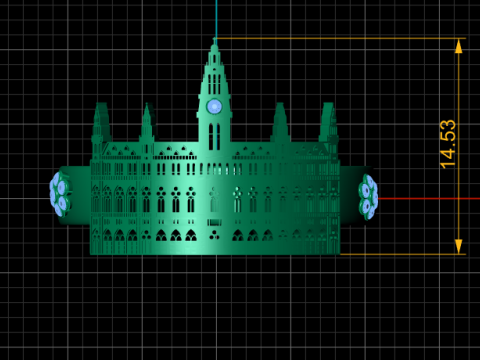 Palace Architecture Bracelet 3D Printable Model 3D Принт Модель