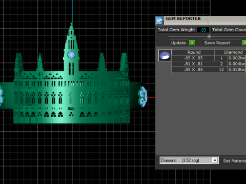 Palace Architecture Bracelet 3D Printable Model 3D Принт Модель