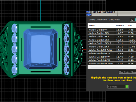 Regal Mens Gold Ring 3D Printable Jewelry Model 3D Print Model