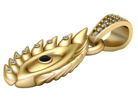 3D打印金鱼吊坠 3D 打印模型