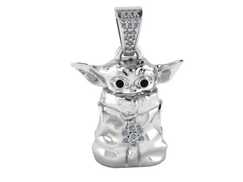 3D Printable Baby Alien Pendant 3D Print Model