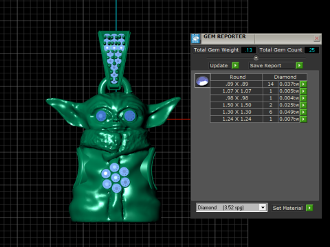3D Printable Baby Alien Pendant 3D Print Model