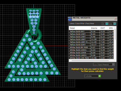 3D Printable Geometric Triangle Pendant Modello di stampa 3D