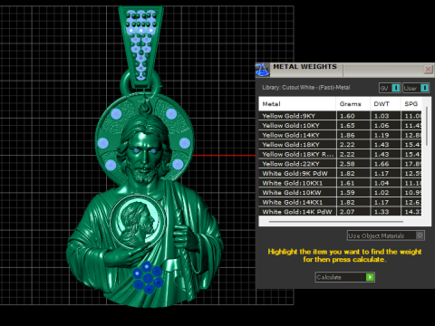 3D Printable Jesus Pendant 3D Print Model
