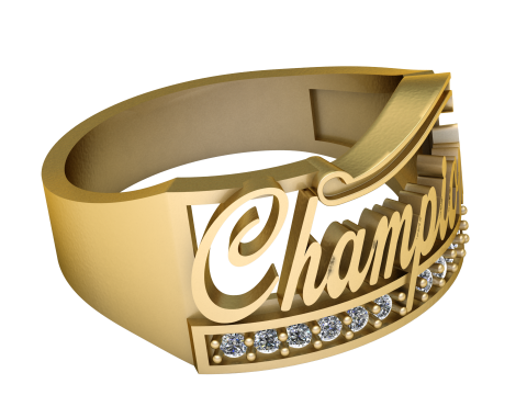 3D Printable Champion Ring 3D प्रिंट मॉडल