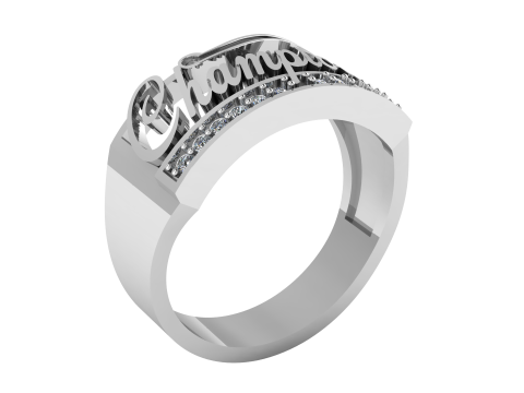 3D Printable Champion Ring 3D 프린트 모델