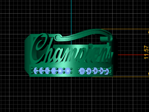 3D Printable Champion Ring 3D 프린트 모델