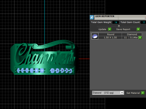 3D Printable Champion Ring 3D 프린트 모델