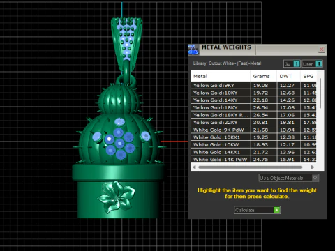3D Printable Cactus Pendant 3D Print Model