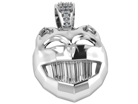 3D Printable Panther Mask Pendant 3D Print Model