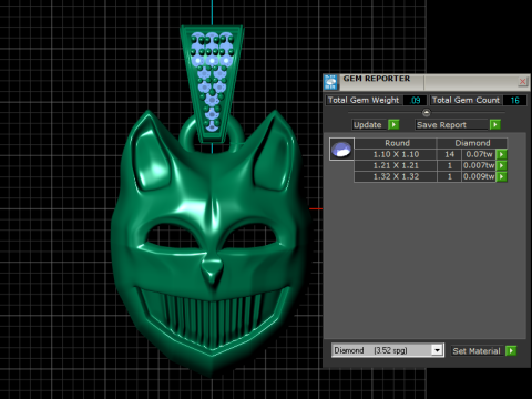 3D Printable Panther Mask Pendant 3D Print Model