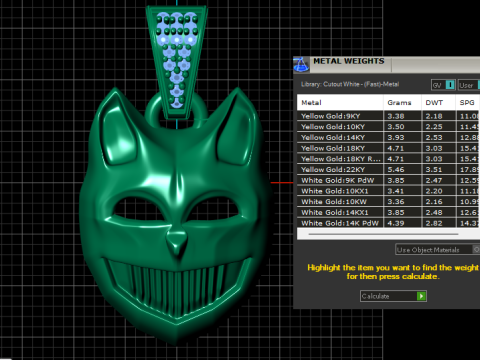 3D Printable Panther Mask Pendant 3D Print Model