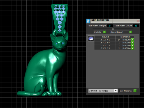 3D Printable Sitting Cat Pendant Model Cetak 3D