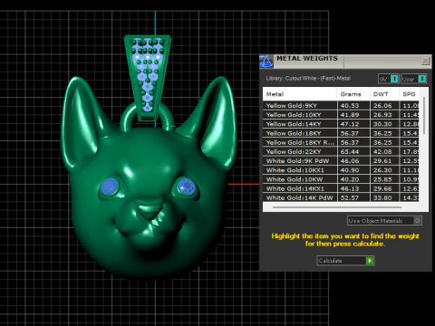 3D Printable Dog Head Pendant 3D Print Model