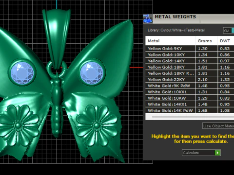 3D Printable Butterfly Pendant 3D Print Model