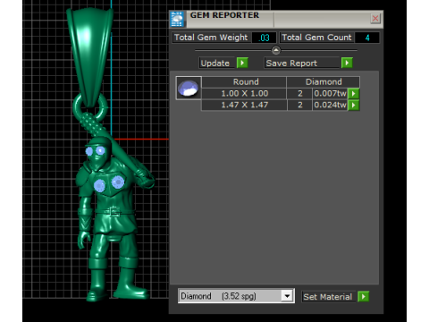 3D Printable Warrior Pendant with Sword Model Cetak 3D