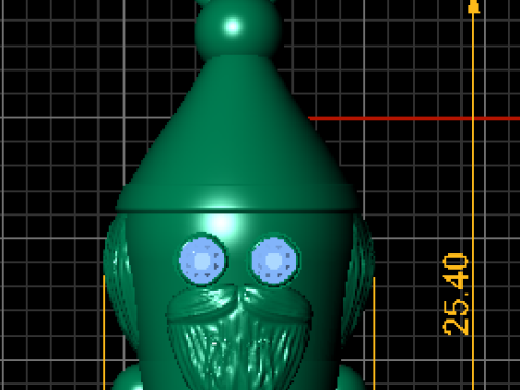 3D Printable Bearded Gnome Pendant 3D Print Model
