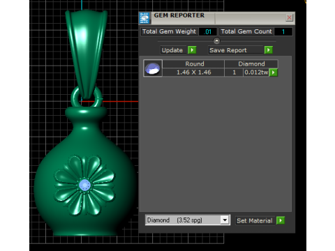 3D Printable Floral Vase Pendant 3D 프린트 모델