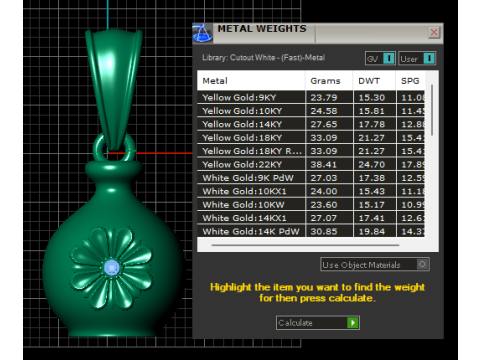 3D Printable Floral Vase Pendant 3D 프린트 모델