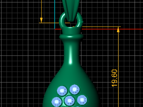 3D Printable Vase Pendant 3D Print Model