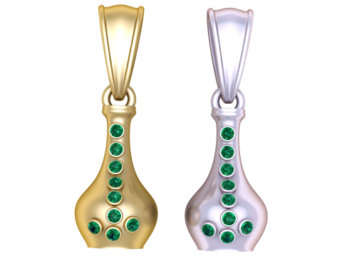 3D Printable Vase Pendant Collection 3D Принт Модель