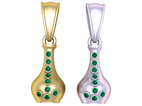 3D Printable Vase Pendant Collection 3D Print Model