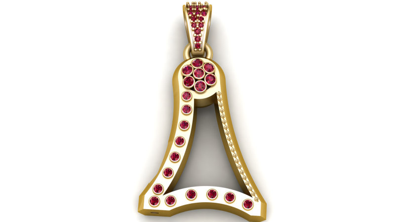 Eiffel Tower Inspired Pendant 3D प्रिंट मॉडल .c4d .max .obj .3ds .fbx .stl .blend 
