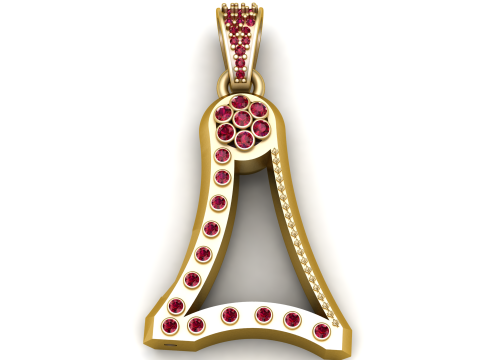 Eiffel Tower Inspired Pendant 3D Принт Модель