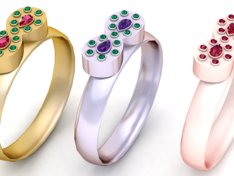 Cincin Gaya Infinity yang Dapat Dicetak 3D Model Cetak 3D