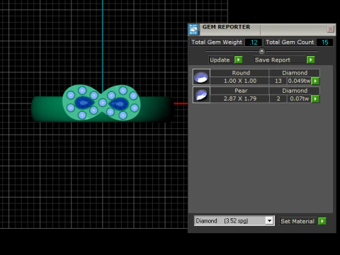 Кольцо в стиле бесконечности для 3D-печати 3D Принт Модель