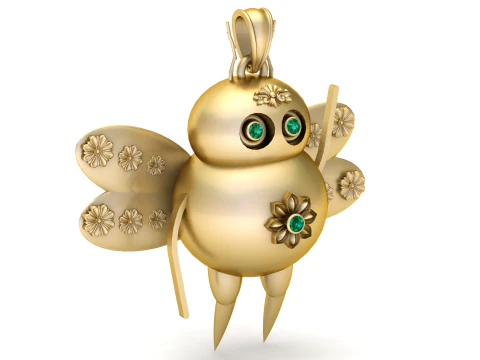 3D Printable Butterfly Pendant 3D Print Model