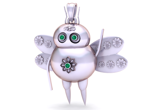3D Printable Butterfly Pendant 3D प्रिंट मॉडल