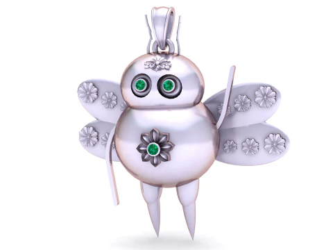 3D Printable Butterfly Pendant 3D Print Model
