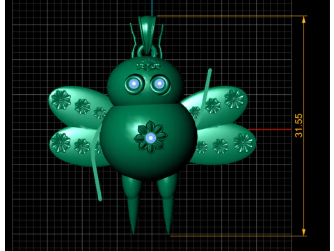 3D Printable Butterfly Pendant 3D Print Model