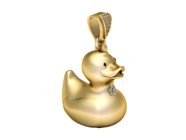 3D Printable Duck Pendant 3D Print Model .c4d .max .obj .3ds .fbx .stl .blend 