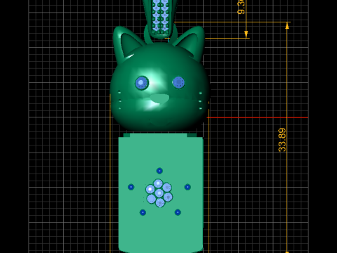 3D Printable Cat-Inspired Pendant 3D 打印模型