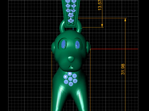 3D Printable Dog Pendant 3D Print Model