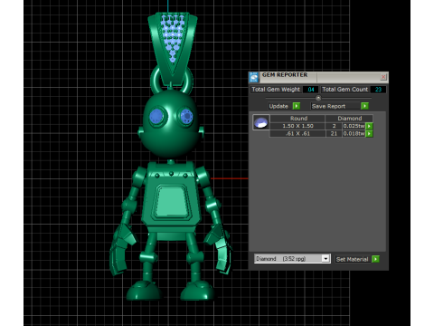 3D Printable Robot Pendant 3D Print Model