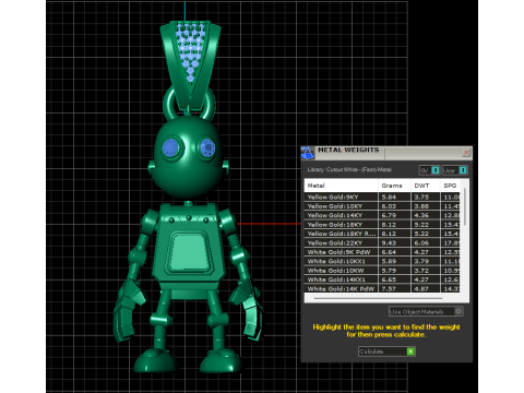 3D Printable Robot Pendant 3D Print Model