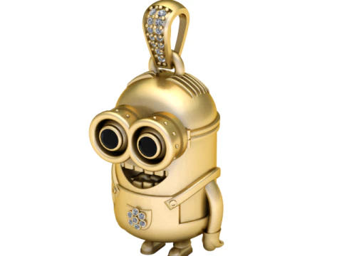 3D Printable Cartoon Character Pendant 3D Print Model