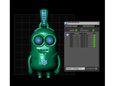 3D Printable Cartoon Character Pendant 3D Print Model