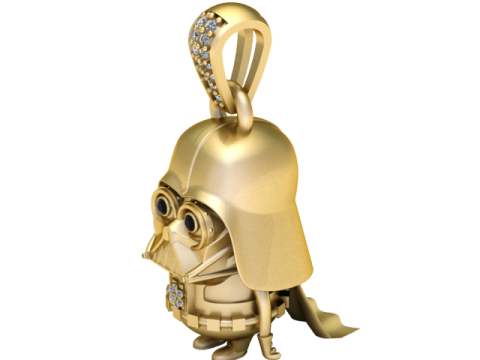 3D Printable Sci-Fi Character Pendant 3D printmodel