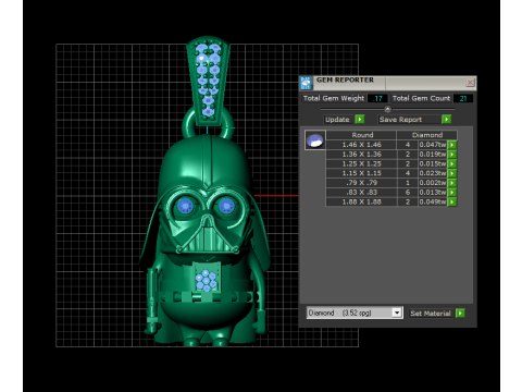 3D Printable Sci-Fi Character Pendant 3D printmodel