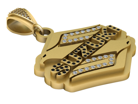 3D Printable Custom Name Pendant 3D प्रिंट मॉडल